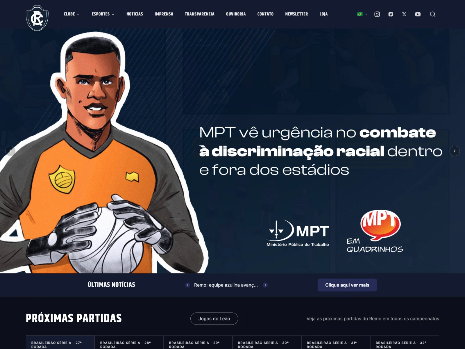 Official Clube do Remo website